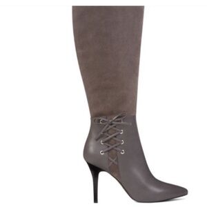 Nine West Gray Heeled Boots